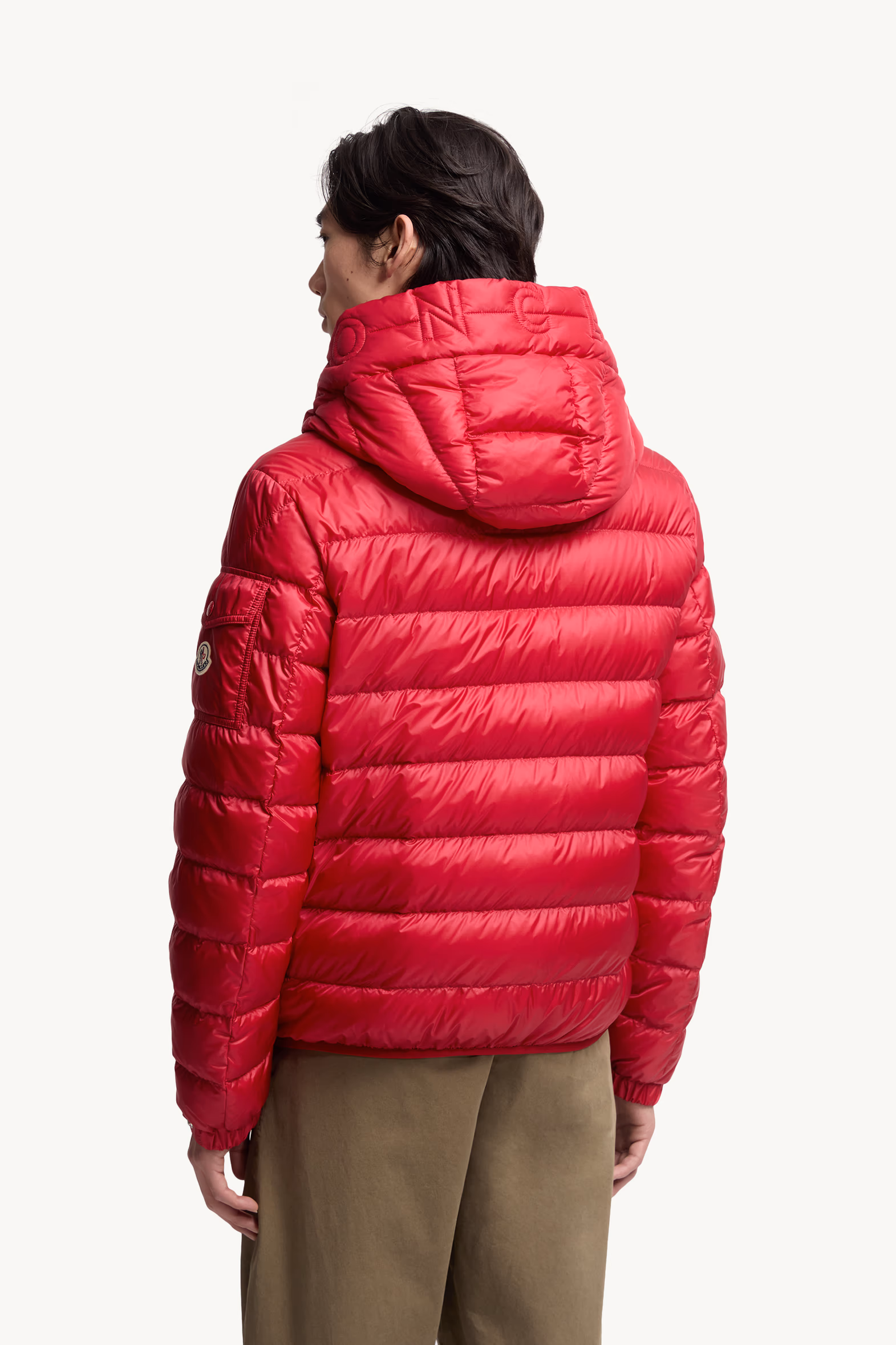 Najan Hooded Short Down Jacket Men Red Moncler 5